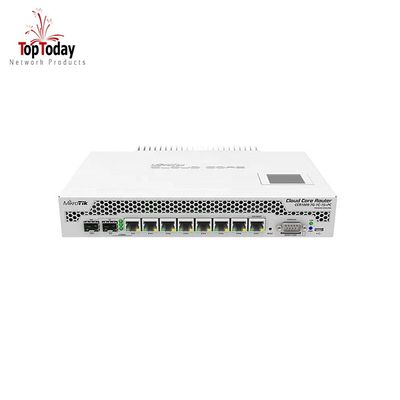 De router CCR1009-7G-1C-1S+PC van MikroTikgigabit ROS
