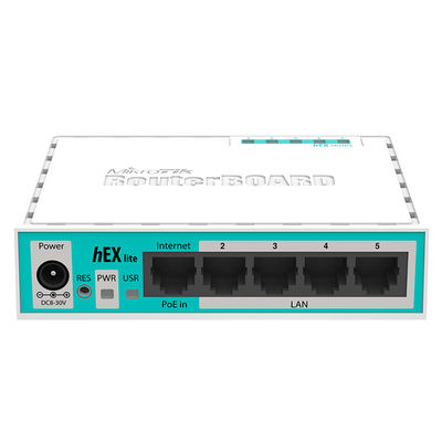 5 haven 100M ROS System-de Router MikroTik RB750r2 van HEXUITDRAAIlite
