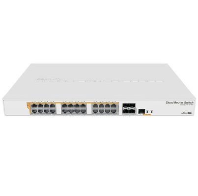 MikroTik CRS328-24P-4S+RM 4 haven 10 Gigabit 24 havenpoe Gigabit Netwerkbeheer die schakelaar verpletteren